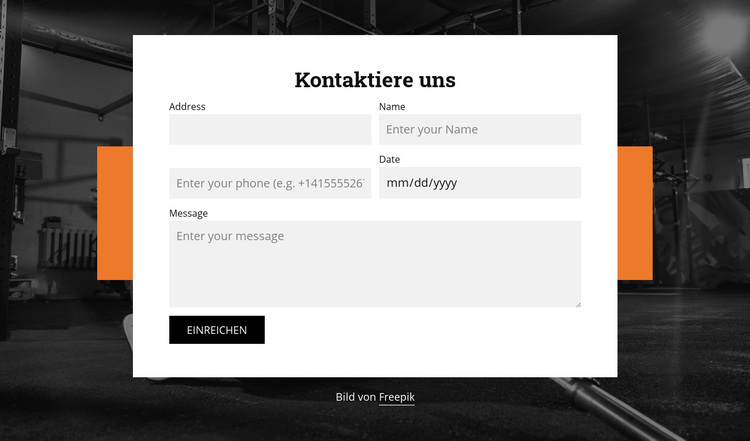  Formular mit zwei Spalten WordPress-Theme