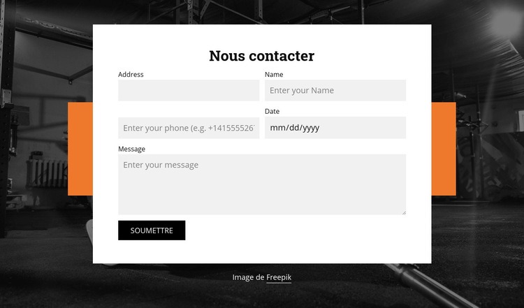  Formulaire à deux colonnes Modèles de constructeur de sites Web