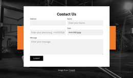 HTML Web Site For Form With Two Columns