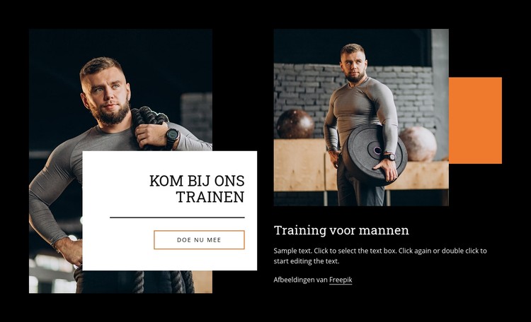 Kom bij ons trainen CSS-sjabloon