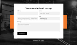 Vorm Met Twee Kolommen HTML-Sjabloon