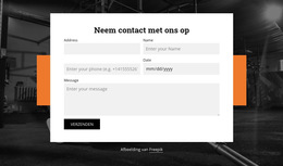 Vorm Met Twee Kolommen Website Sjabloon