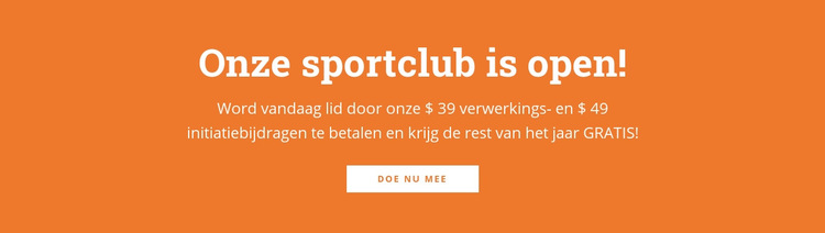 Tekst met kop en knop Website sjabloon