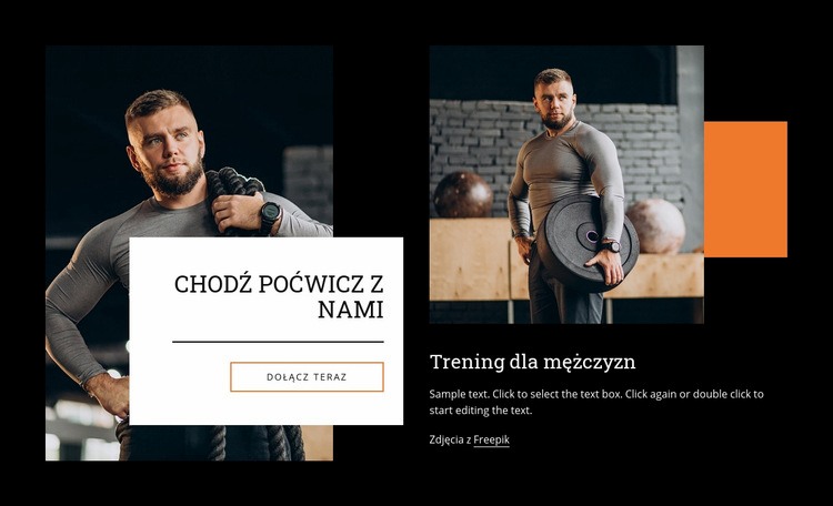 Chodź poćwicz z nami Szablony do tworzenia witryn internetowych