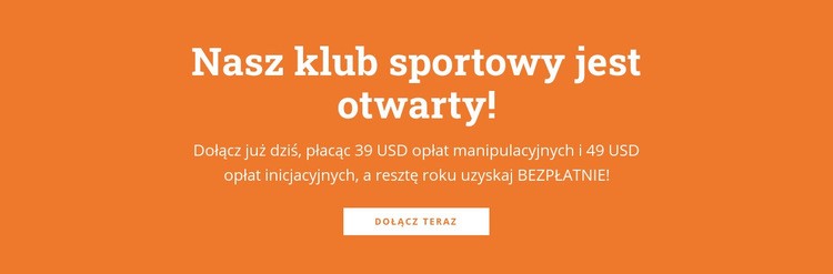 Tekst z nagłówkiem i przyciskiem Kreator witryn internetowych HTML