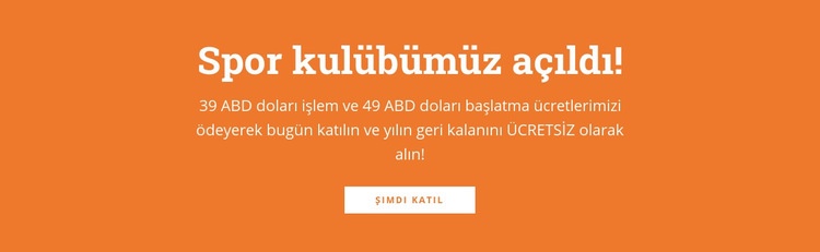 Başlık ve düğme içeren metin HTML5 Şablonu