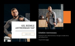 Gel Bizimle Antrenman Yap - Herhangi Bir Cihaz Için Web Sitesi Modeli