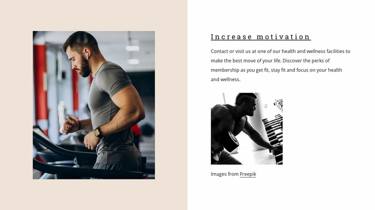 Increase motivation Website Design