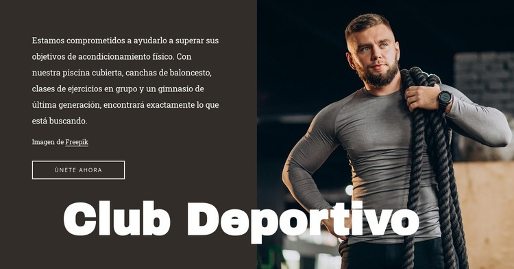 Gimnasio con piscina Plantilla HTML5