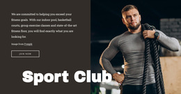 Gym With A Pool - Free Download HTML5 Template