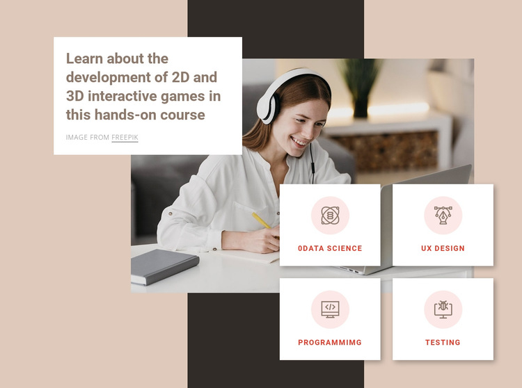 3D modeling courses HTML5 Template