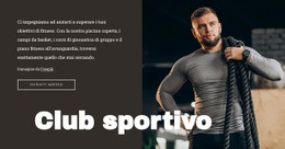 Palestra Con Piscina - Semplice Modello Di Sito Web