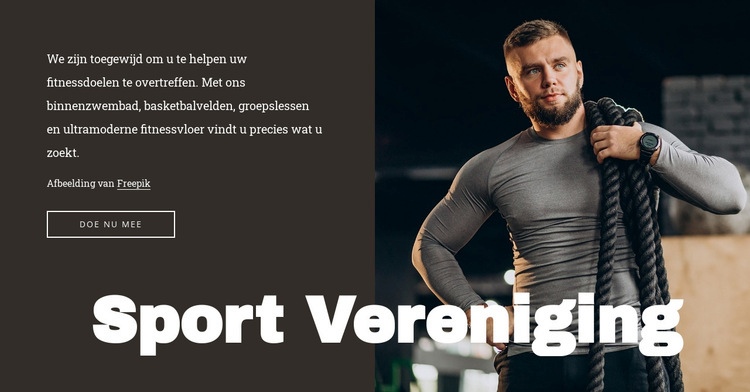 Fitnessruimte met zwembad Sjabloon