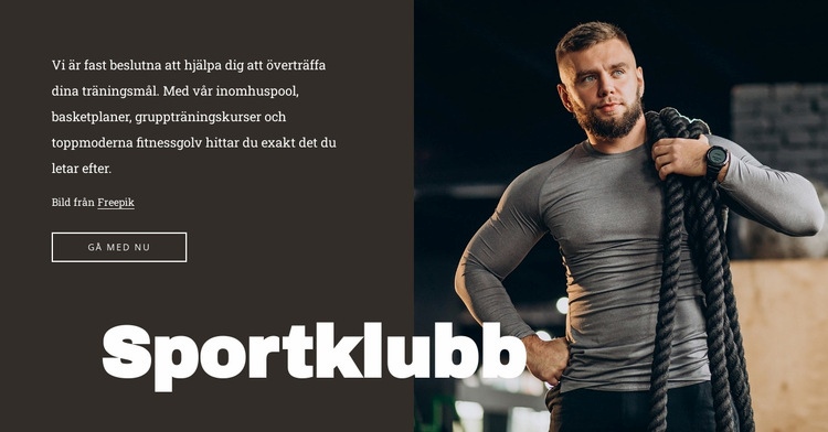 Gym med pool WordPress -tema