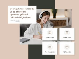 3B Modelleme Kursları Okul Web Sitesi Şablonları