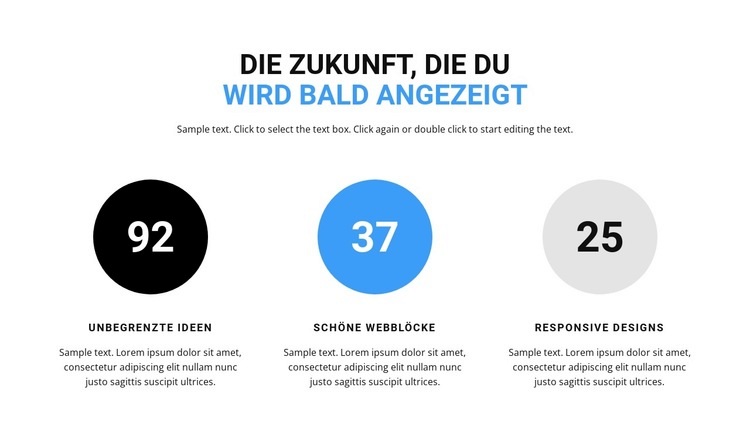 Funktionszähler Landing Page
