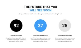 Feature Counter - HTML Website Layout