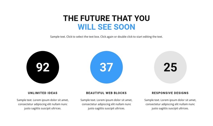 Feature counter HTML5 Template