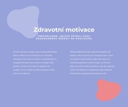 Zdravotní Motivace – Responzivní HTML5 Šablona