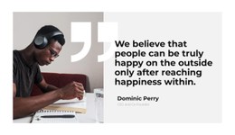 Opinion Of The Main Developer Clean And Minimal Template