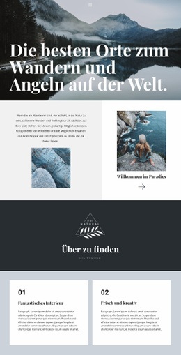 Die Besten Orte Zum Reisen - Website-Design