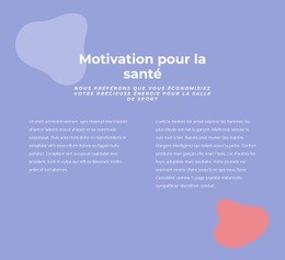 Motivation Pour La Santé Constructeur De Site Web