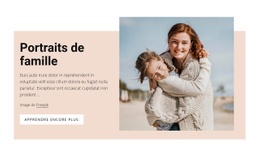 Portraits De Famille En Studio - Drag And Drop HTML Builder