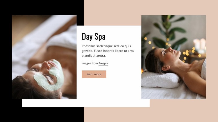 Day spa Homepage Design