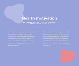 Health Motivation - Responsive HTML5