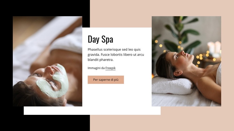 Day spa Modelli di Website Builder