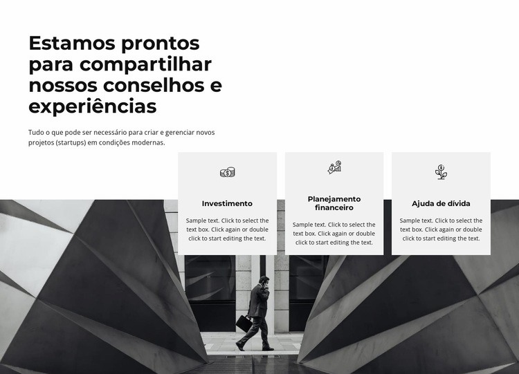 Pronto para falar sobre os detalhes Maquete do site