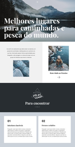 Os Melhores Lugares Para Viajar - Design Do Site