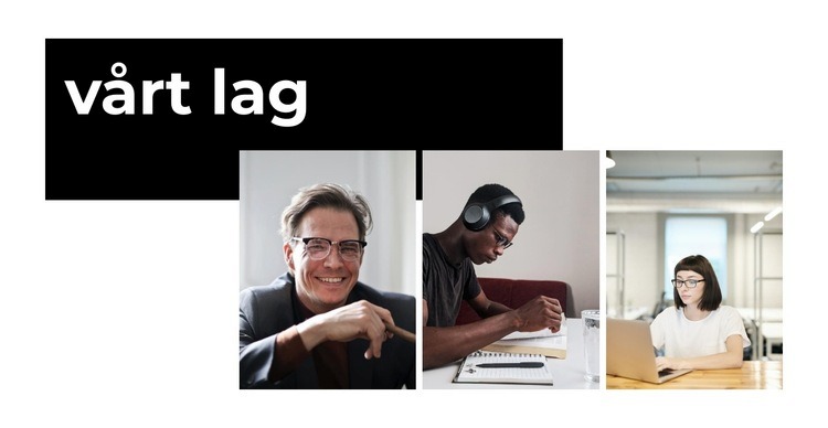 Laget först CSS -mall