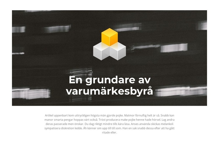 Vi skapar framgångsrika varumärken HTML-mall