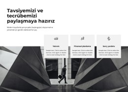 Detaylar Hakkında Konuşmaya Hazır CSS ızgara Şablonu