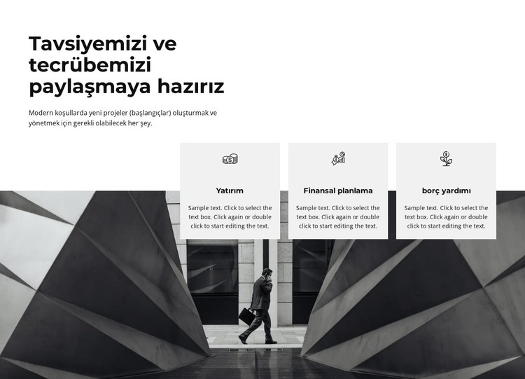 Detaylar hakkında konuşmaya hazır Html Web Sitesi Oluşturucu