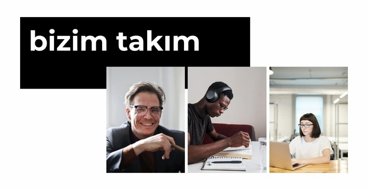 Önce takım HTML5 Şablonu