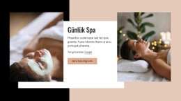 Günlük Spa Masaj Terapisi Web Sitesi