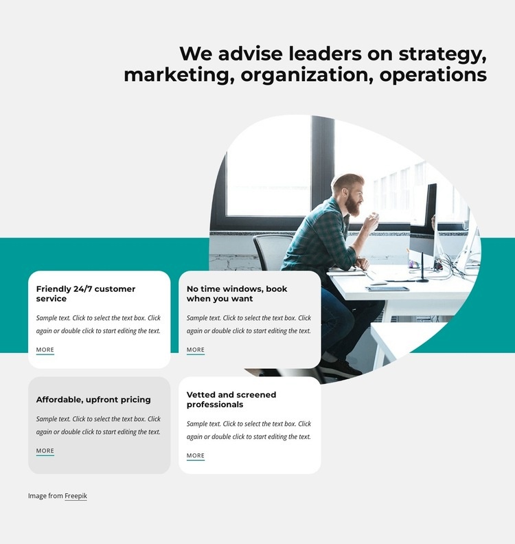 Global business advisory firm Elementor Template Alternative