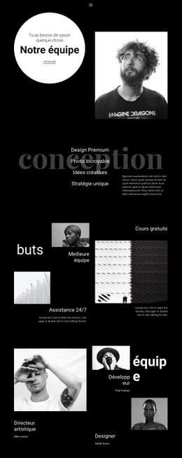 Équipe De Conception Et De Développement Portfolio De Photographies De Pages