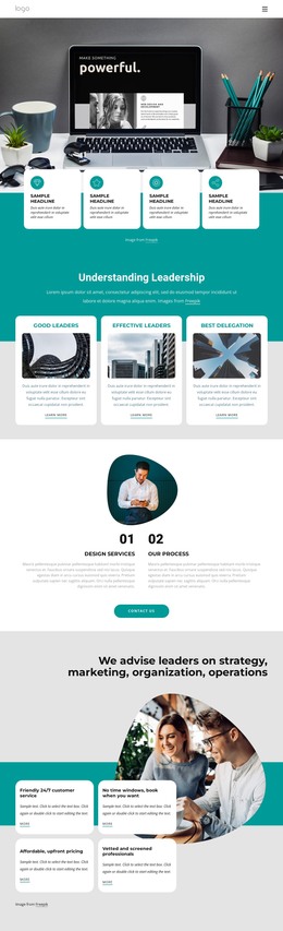 Leadership consultants Website Template