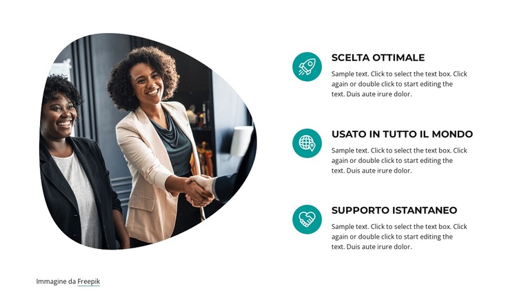 Leadership e strategia aziendale Tema WordPress