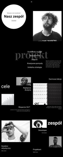 Układ CSS Dla Zespół Projektowo-Programistyczny