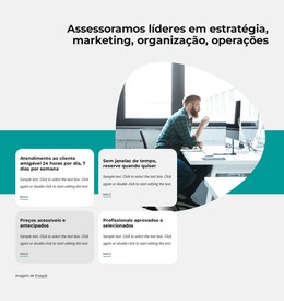 HTML Responsivo Para Empresa De Consultoria De Negócios Globais