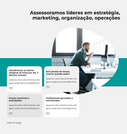 Empresa De Consultoria De Negócios Globais - Página Inicial De Arrastar E Soltar