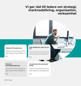 Responsiv HTML För Globalt Företagsrådgivningsföretag