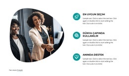 Liderlik Ve Iş Stratejisi Için Açılış Sayfası Şablonu