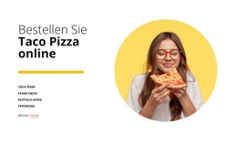 Kreativste HTML5-Vorlage Für Pizza Online Bestellen