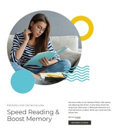 Schnelllesekurse Landing Page