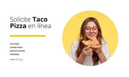 Plantilla HTML5 Más Creativa Para Pedir Pizza En Línea